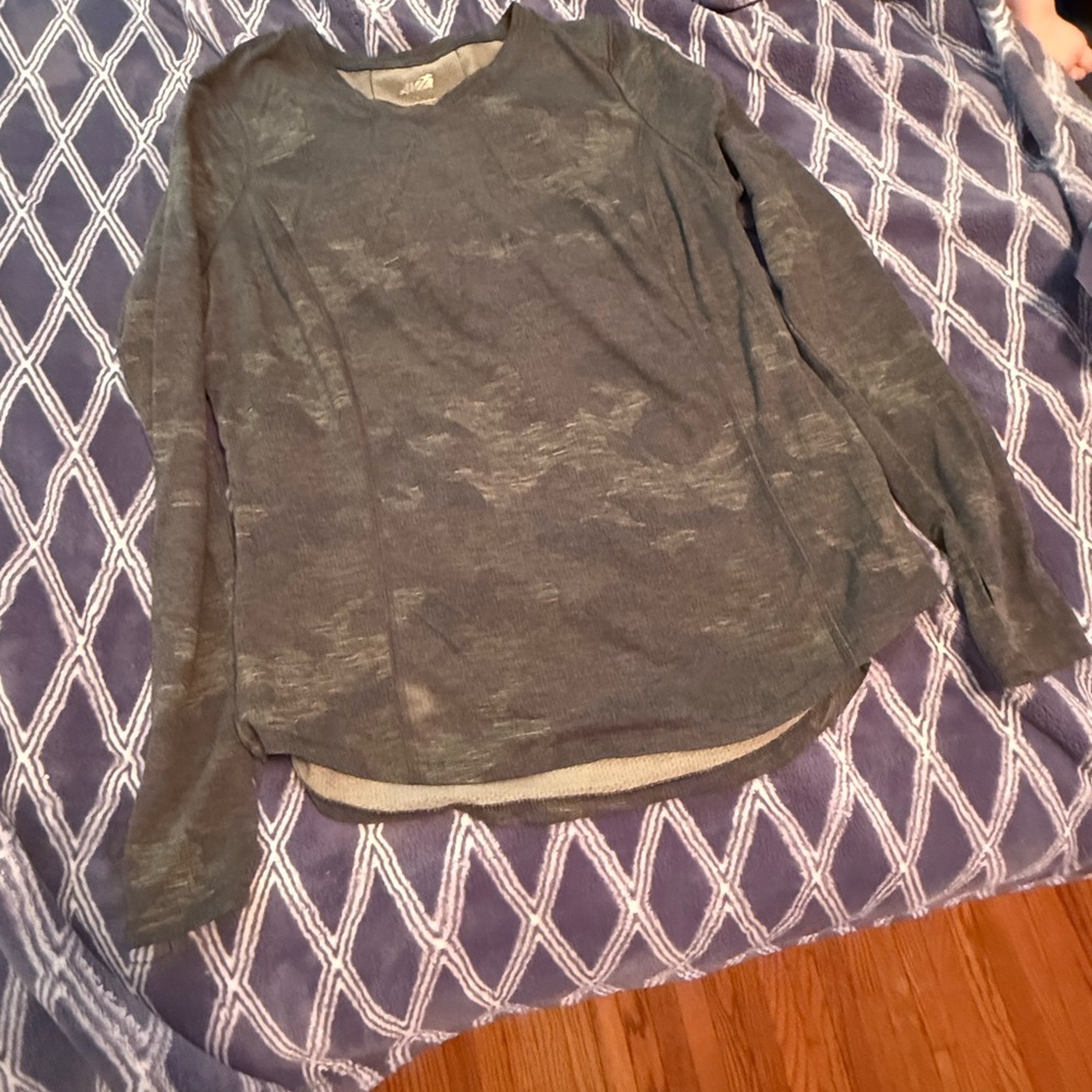 Avia Green/Gray Long Sleeve Tee